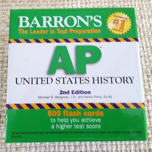 Barron's AP US History 2nd Edition  *2011*  500 Flash Cards Test Prep MAKE OFFER